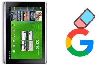 Cómo borrar la cuenta de Google en Acer Iconia Tab A501