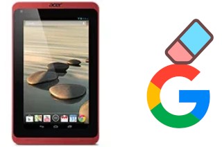 Cómo borrar la cuenta de Google en Acer Iconia B1-721