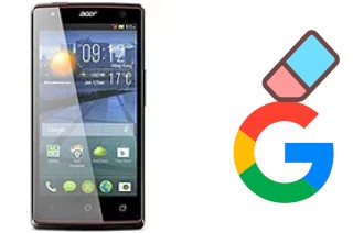 Cómo borrar la cuenta de Google en Acer Liquid E3 Duo Plus