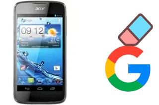 Cómo borrar la cuenta de Google en Acer Liquid Gallant E350