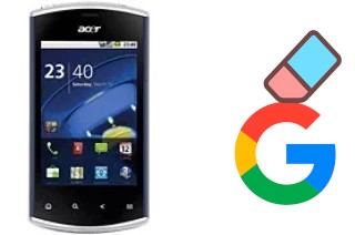 Cómo borrar la cuenta de Google en Acer Liquid mini E310