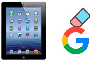 Cómo borrar la cuenta de Google en Apple iPad 4 Wi-Fi + Cellular