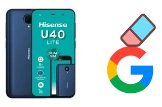 Cómo borrar la cuenta de Google en HiSense U40 Lite