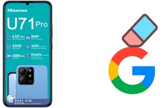 Cómo borrar la cuenta de Google en HiSense U71 Pro