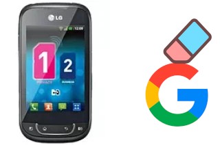 Cómo borrar la cuenta de Google en LG Optimus Net Dual