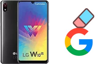 Cómo borrar la cuenta de Google en LG W10 Alpha