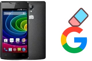 Cómo borrar la cuenta de Google en Micromax Bolt D320