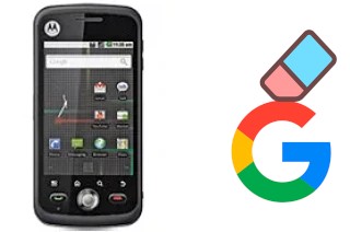 Cómo borrar la cuenta de Google en Motorola Quench XT5 XT502