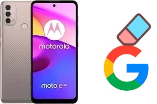 Cómo borrar la cuenta de Google en Motorola Moto E40