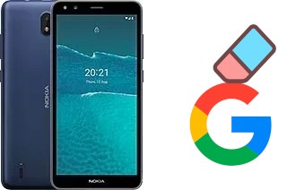 Cómo borrar la cuenta de Google en Nokia C1 2nd Edition