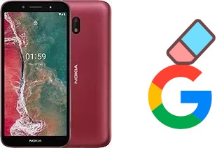 Cómo borrar la cuenta de Google en Nokia C1 Plus