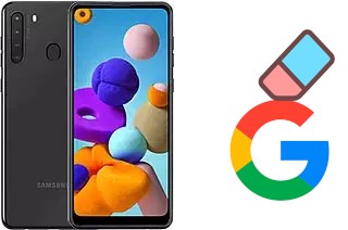 Cómo borrar la cuenta de Google en Samsung Galaxy A21