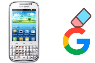 Cómo borrar la cuenta de Google en Samsung Galaxy Chat B5330