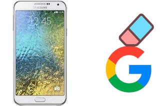 Cómo borrar la cuenta de Google en Samsung Galaxy E7