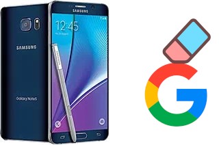 Cómo borrar la cuenta de Google en Samsung Galaxy Note5 (USA)