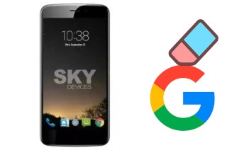 Cómo borrar la cuenta de Google en Sky-Devices Sky Elite 5-5L Plus