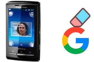 Cómo borrar la cuenta de Google en Sony Ericsson Xperia X10 mini