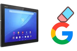 Cómo borrar la cuenta de Google en Sony Xperia Z4 Tablet WiFi