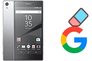 Cómo borrar la cuenta de Google en Sony Xperia Z5 Premium