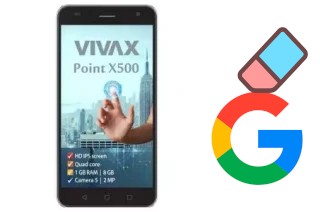 Cómo borrar la cuenta de Google en Vivax Point X500