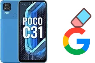 Cómo borrar la cuenta de Google en Xiaomi Poco C31