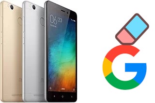 Cómo borrar la cuenta de Google en Xiaomi Redmi 3s Prime