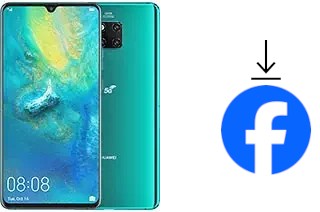 Cómo instalar Facebook en un Huawei Mate 20 X (5G)