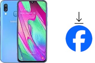 Cómo instalar Facebook en un Samsung Galaxy A40