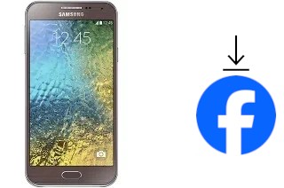 Cómo instalar Facebook en un Samsung Galaxy E5