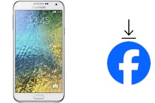 Cómo instalar Facebook en un Samsung Galaxy E7