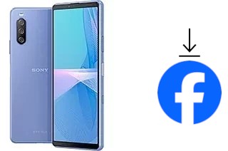 Cómo instalar Facebook en un Sony Xperia 10 III