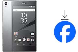 Cómo instalar Facebook en un Sony Xperia Z5 Premium