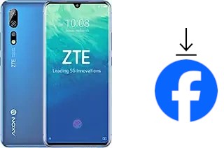 Cómo instalar Facebook en un ZTE Axon 10 Pro 5G