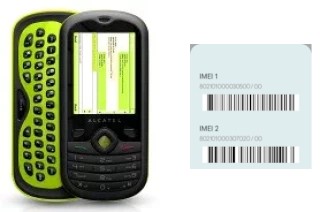 Cómo ver el código IMEI en OT-606 One Touch CHAT