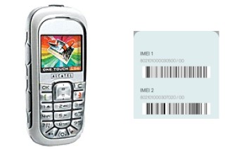 Cómo ver el código IMEI en OT 156