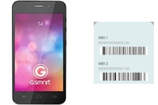 Cómo ver el código IMEI en GSmart T4 (Lite Edition)