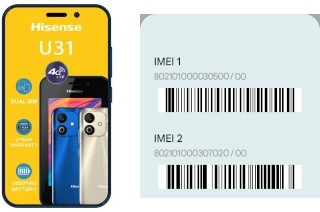 Cómo ver el código IMEI en HiSense U31