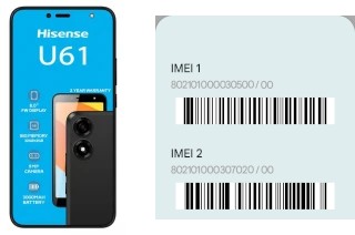 Cómo ver el código IMEI en HiSense U61