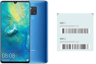 Cómo ver el código IMEI en Mate 20 X