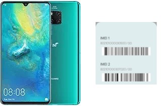 Cómo ver el código IMEI en Mate 20 X (5G)