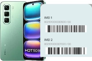 Cómo ver el código IMEI en Hot 50