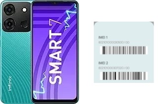 Cómo ver el código IMEI en Smart 7 (India)