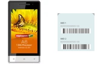 Cómo ver el código IMEI en Karbonn A6