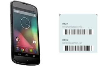 Cómo ver el código IMEI en Nexus 4 E960