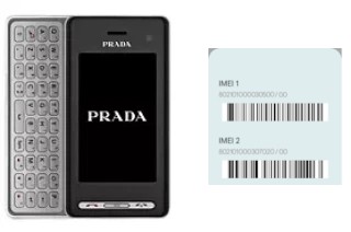 Cómo ver el código IMEI en KF900 Prada