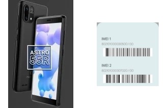 Cómo ver el código IMEI en Astro 55r