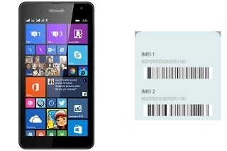 Cómo ver el código IMEI en Lumia 535 Dual SIM