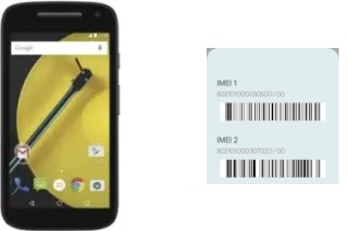 Cómo ver el código IMEI en Moto E (2nd Gen) XT1527