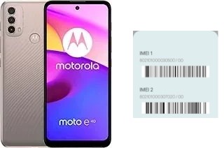 Cómo ver el código IMEI en Moto E40