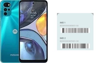 Cómo ver el código IMEI en Moto G22